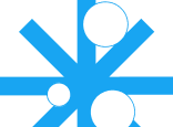 Blue star decoration